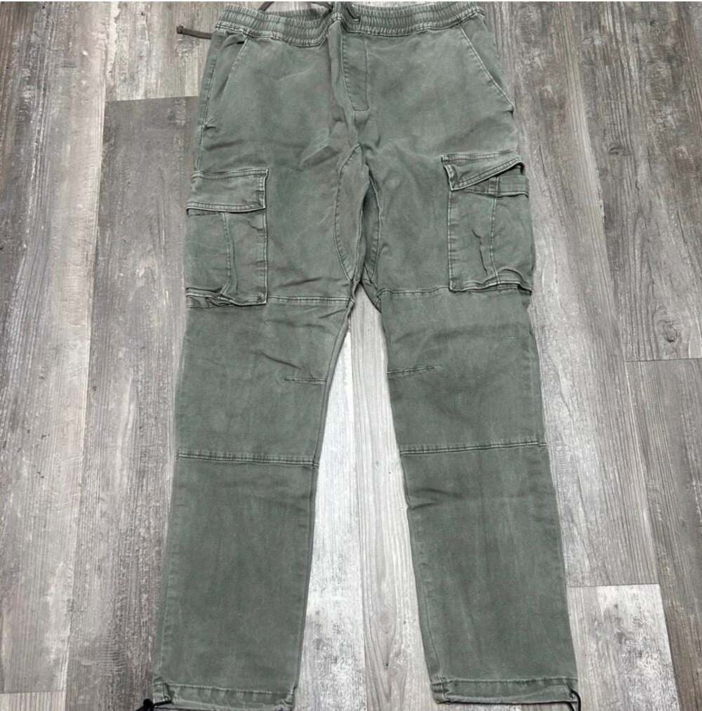 PacSun Cargo Jogger Pants Olive Green Size Large - Picture 1 of 3
